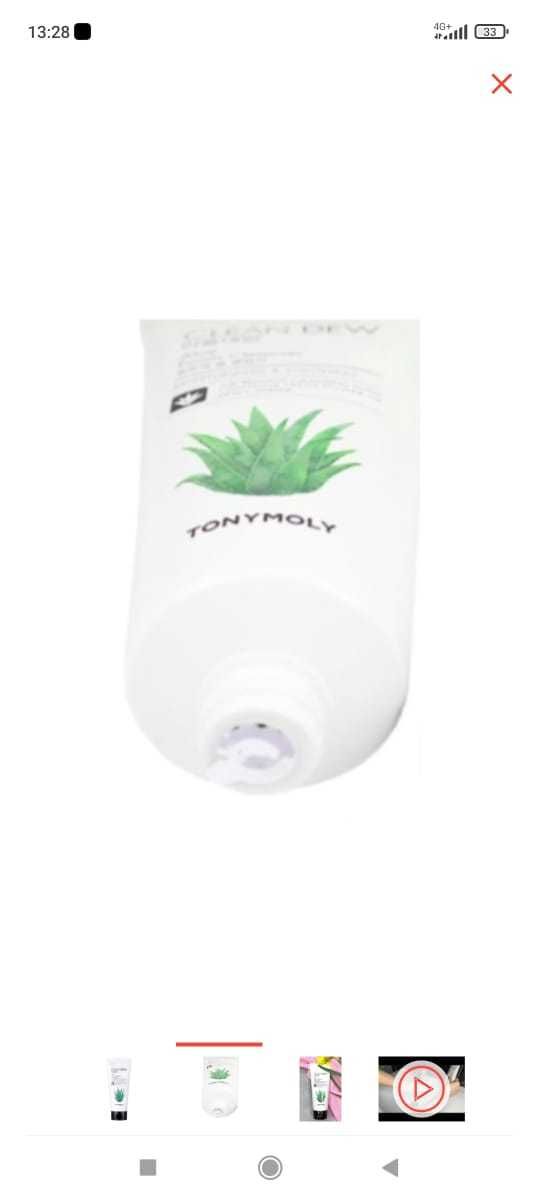 TONY MOLY Clean Dew Aloe Foam Cleanser гель-пенка 180мл