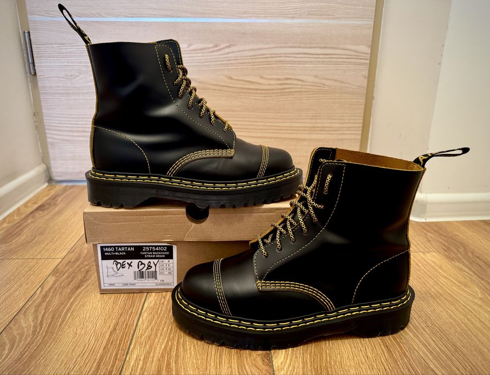 Ghete Dr. Martens 1460 Pascal - 42 -  Double Stitch Premium Leather