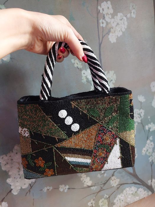 Винтажная сумочка из Вьетнама SAPA с бисером