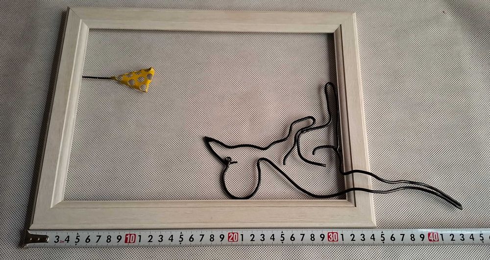 Арт декорация "Мишка и сиренце" – Авторска Изработка