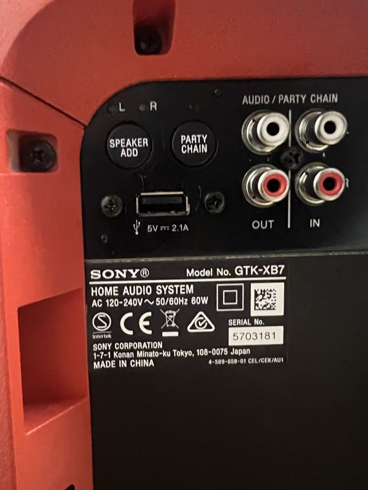 Boxa Bluetooth Sony GTK-XB7