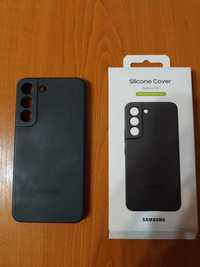 Husa de protectie Samsung Silicone Cover pentru Galaxy S22, Black