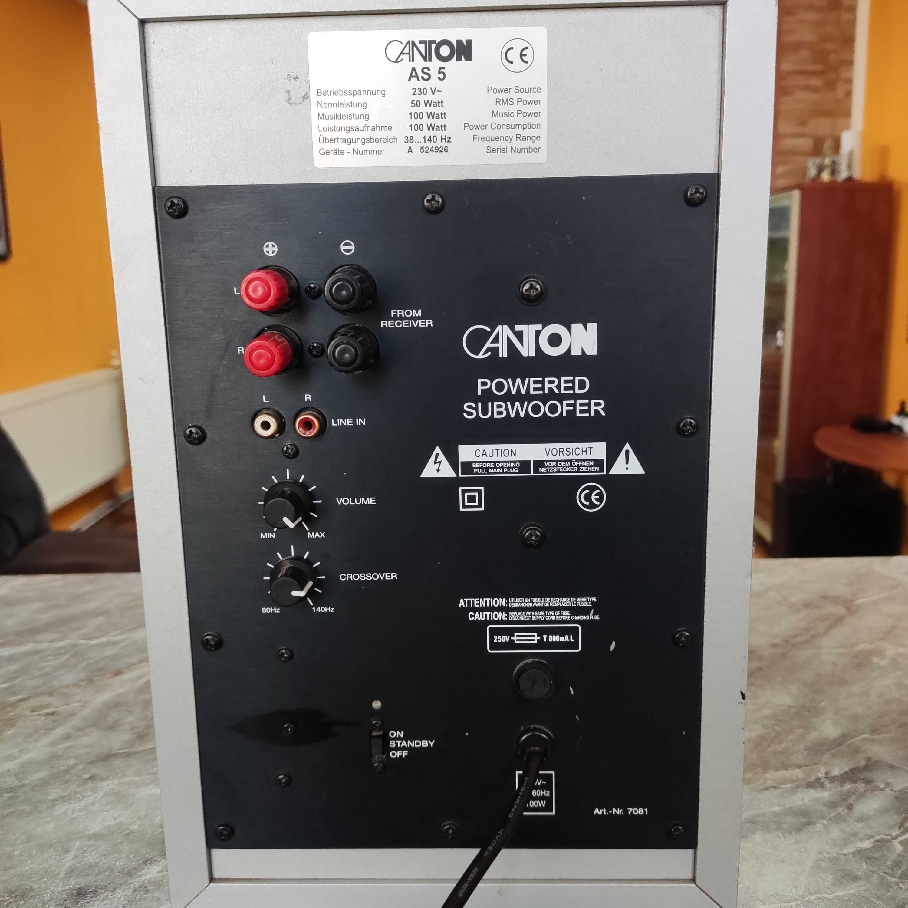 Субуфер CANTON 100w