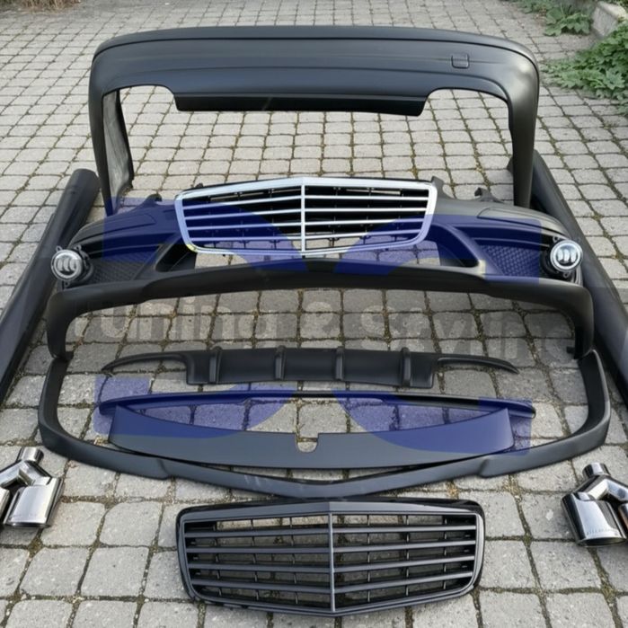 Пороги AMG Бампер AMG стиль Mercedes-Benz w210 w211 w220 w140 w124