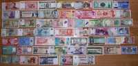 Lot colectie 50 bancnote autentice diferite din 50 de tari