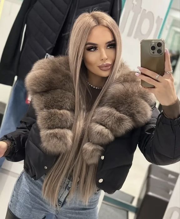 Дамско яке с пух