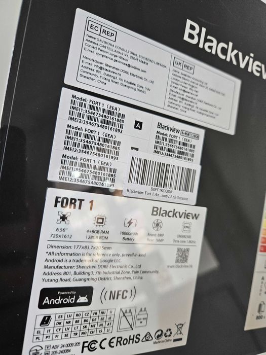 Blackview fort 1 nou la cutie sigilat