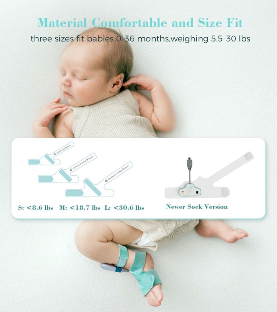 Чорапи за сън Babytone, интелигентни бебешки чорапи