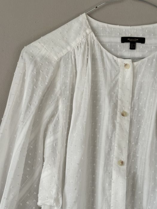 стилна бяла риза Massimo Dutti . 100 процента памук