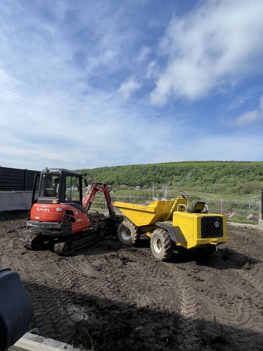 Inchiriez utilaje,excavator,dumper,cilindru,bobcat
