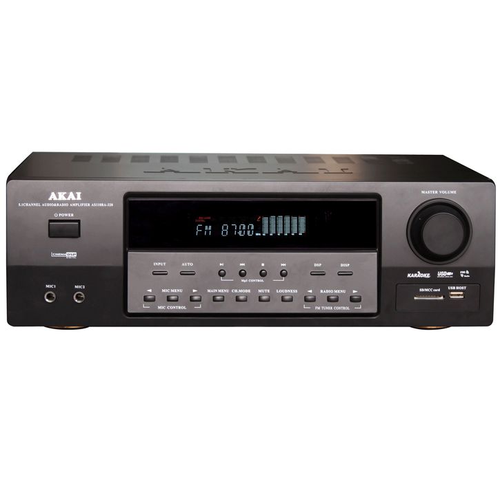 Sistem audio amplituner Akai și boxe