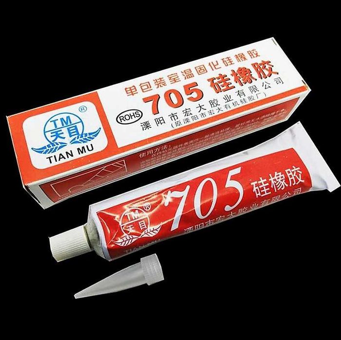 Клей термостойкий прозрачный TM-705 для тачскринов, стекла, пластика