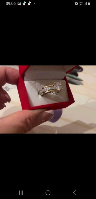 Vând inel aur nou 14 k