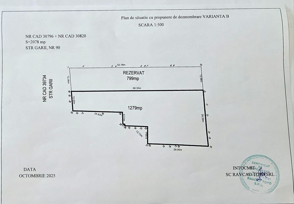 De Vânzare Loturi Teren Str Gării Nr 90