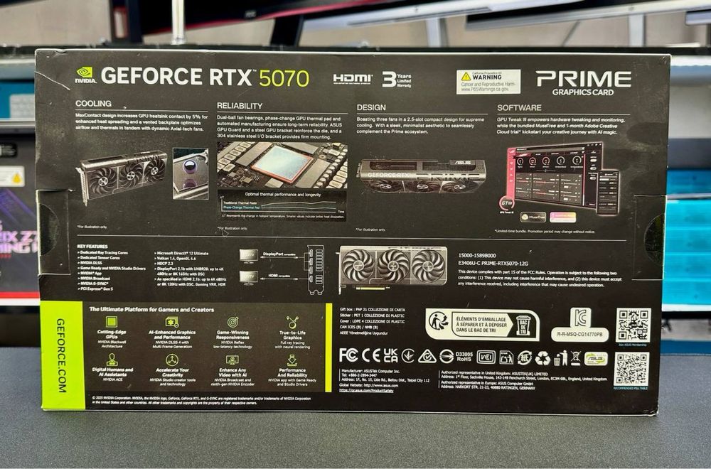 Asus Prime - 12GB GeForce RTX5070