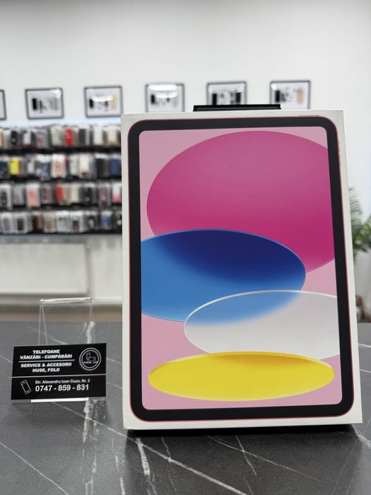 iPad 10th Gen - Wi-Fi - 64Gb - Pink - NOU - Sigilat - 2 Ani Garantie