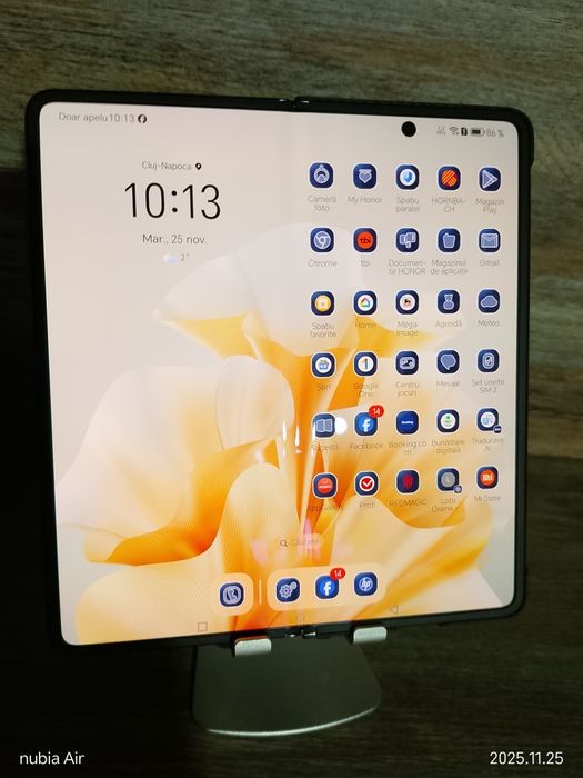 Telefon mobil Honor Magic V2, Dual SIM, 16GB RAM, 512GB, 5G, Black