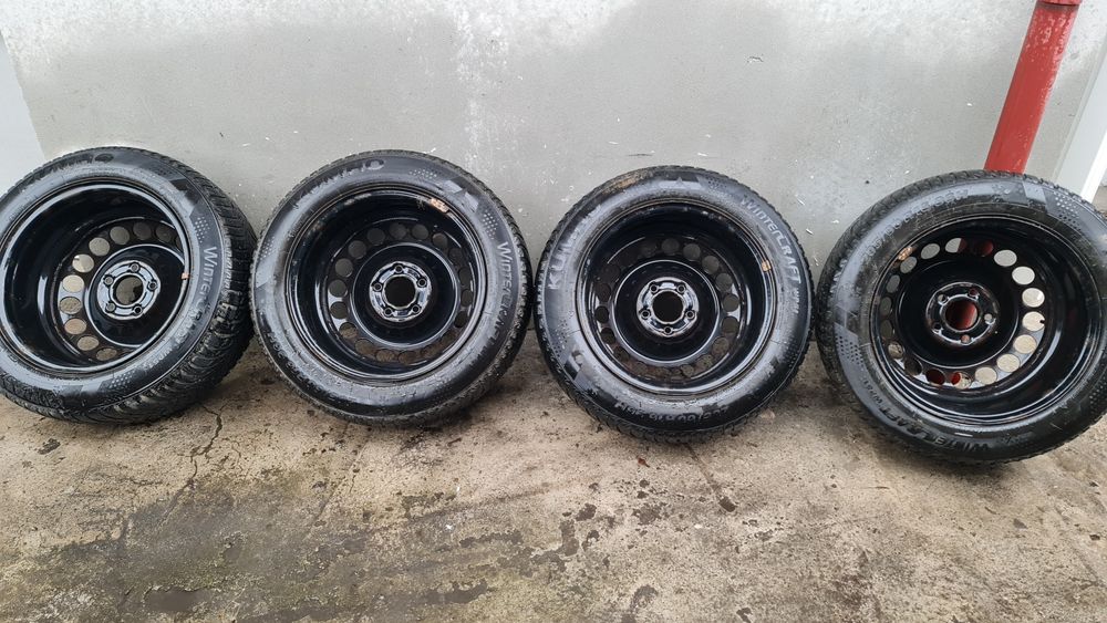 Jante cu anvelope iarna Audi A4 B8, B9 5x112 R16