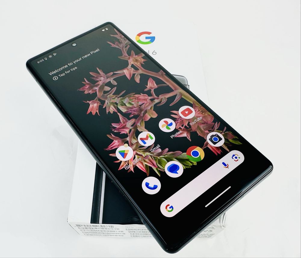 Google Pixel 6 128GB 8RAM Stormy Black Отличен!