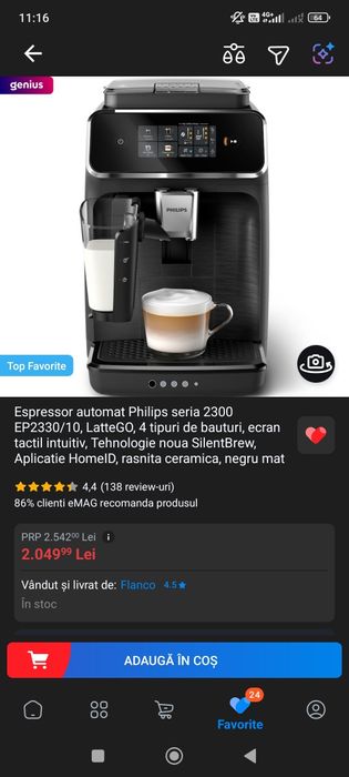 Espresor automat Phillips