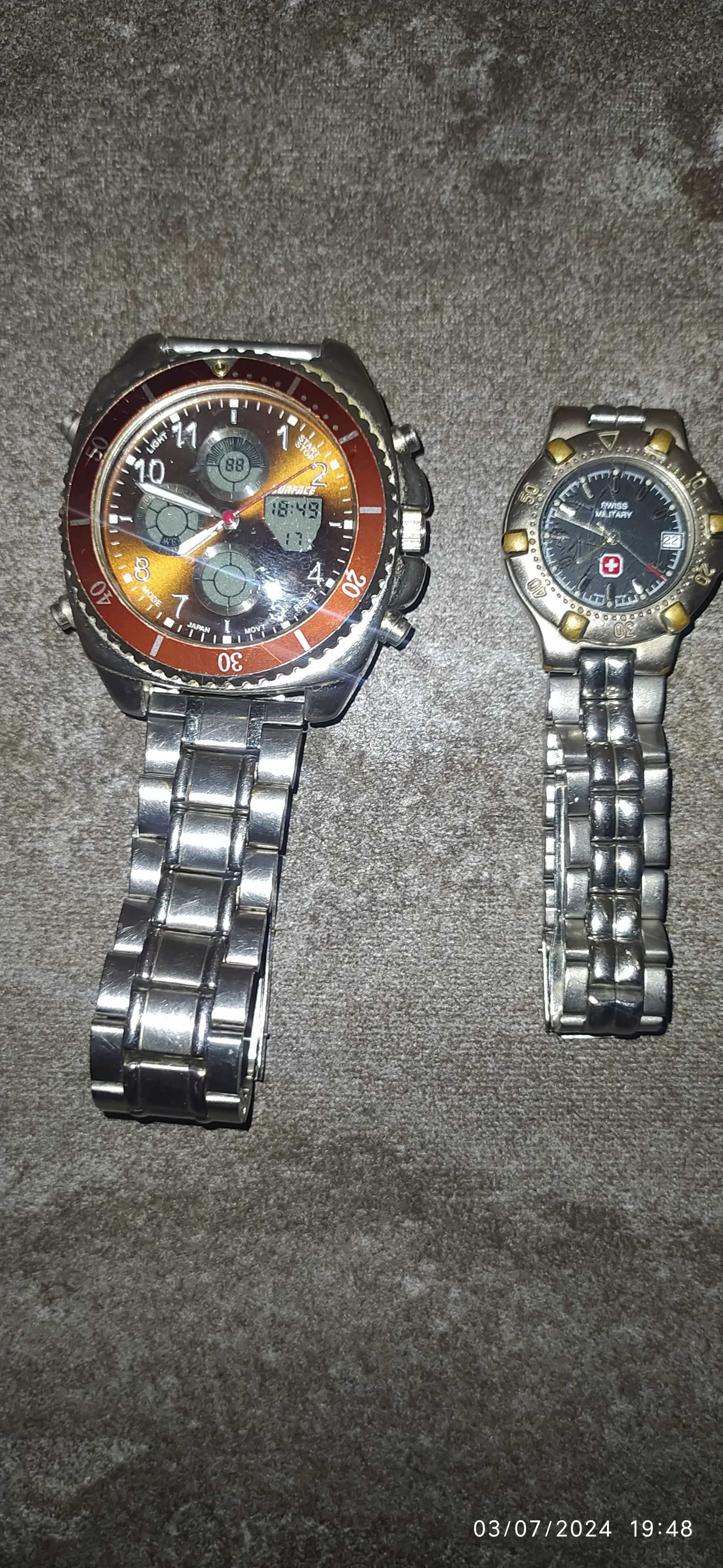 Лот от часовници Fossil,Casio,,Swiss military