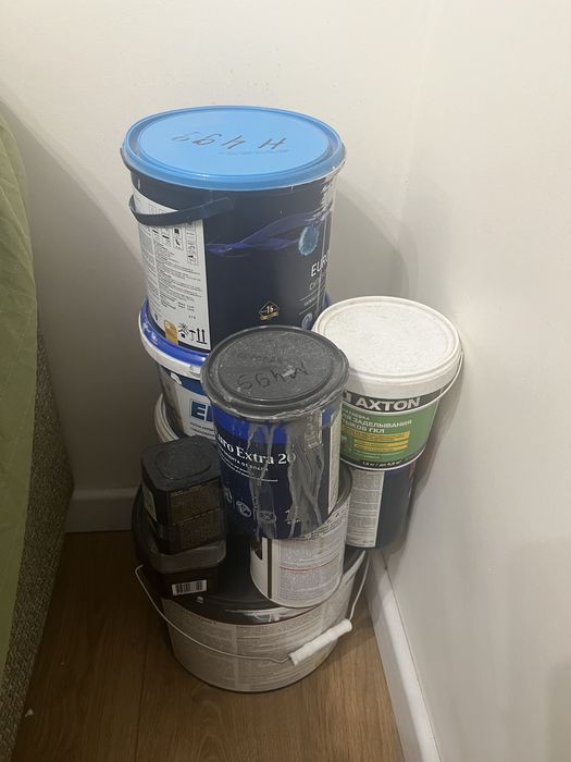 Краски Tikkurila, Eko, шпатлевка, клей супермастика