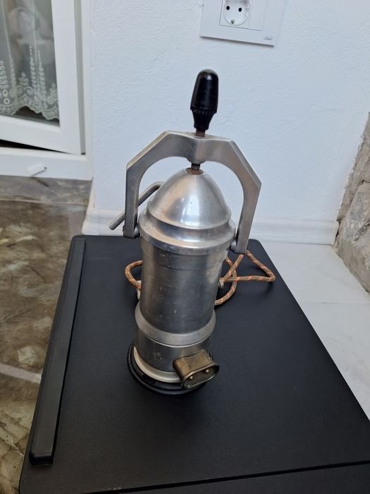 Cafetieră retro aluminiu, anii ’60 – colecție / decor