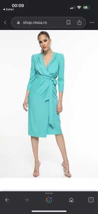 Rochie Nissa marimea 38, turcoaz