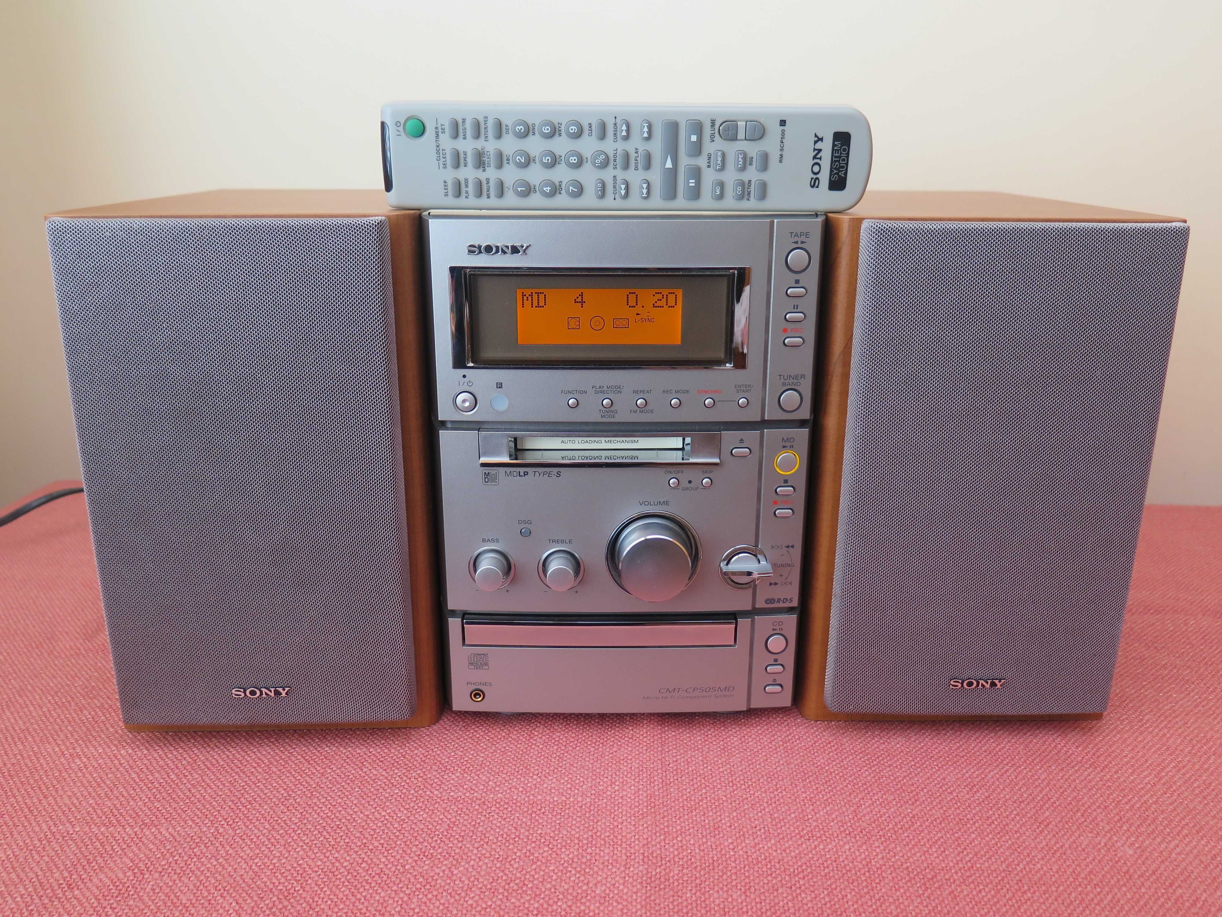 Sony CMT-CP505MD,с мини диск MDLP