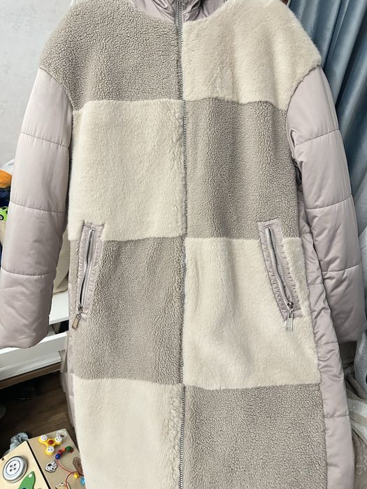Зимний пуховик с натуральным мехом