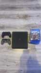 PlayStation 4 Slim 1TB (2 controllere + 11 jocuri)
