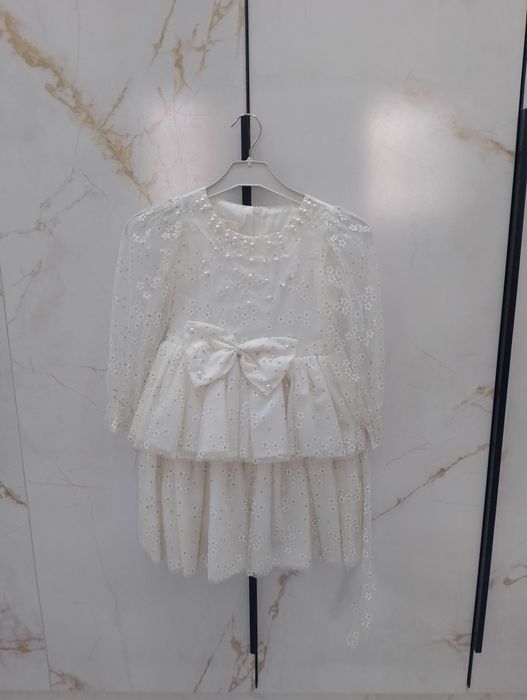 Белый платье для девочек