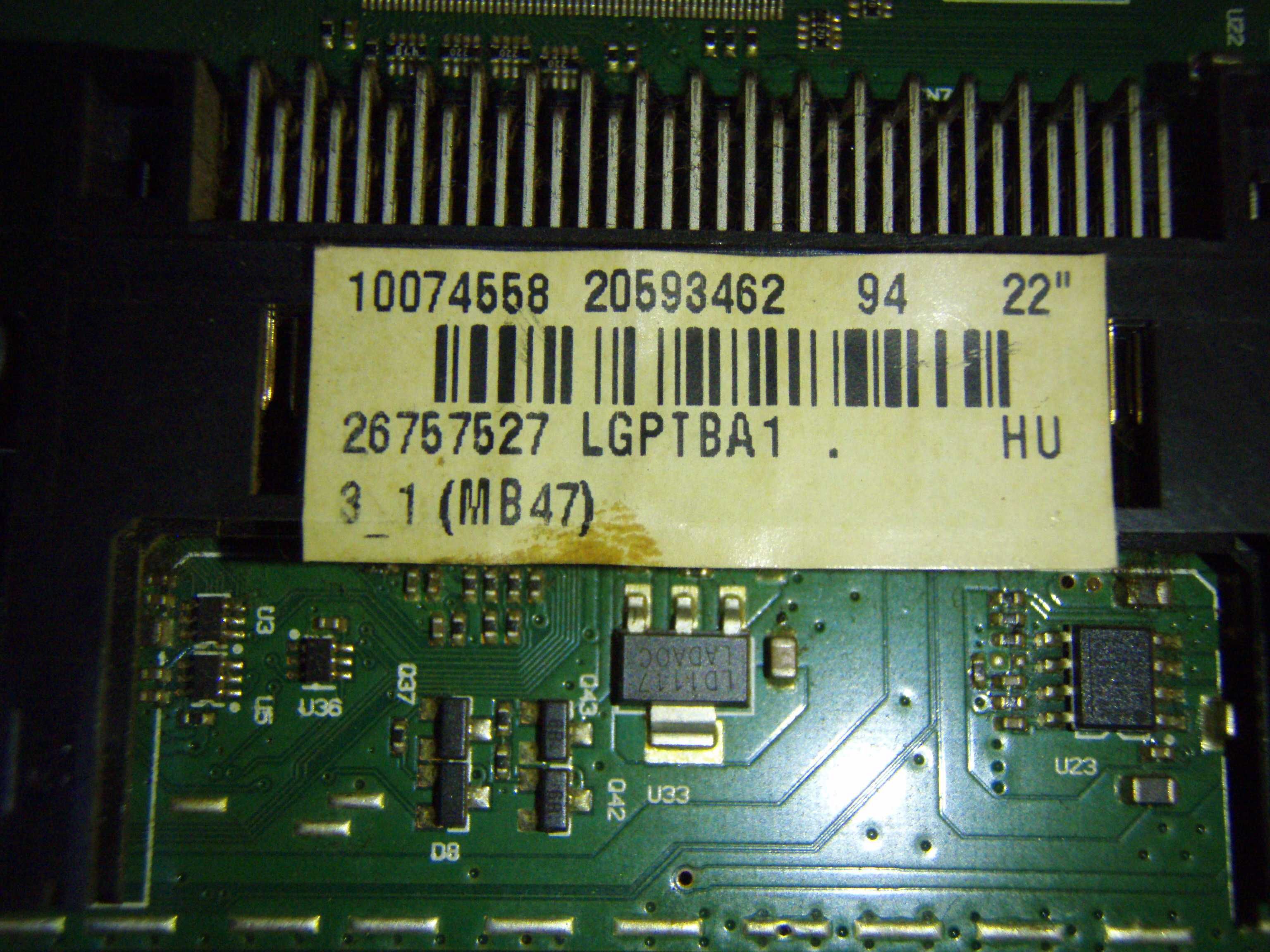 placa de baza 17MB47-1 sursa 17IPS17-4 de pe Orion T22-S