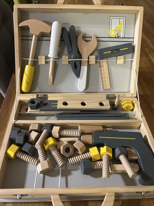 Детски комплект за игра - дървни инструменти