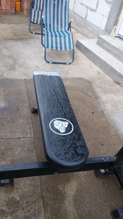 Set banca + suport haltere antrenament