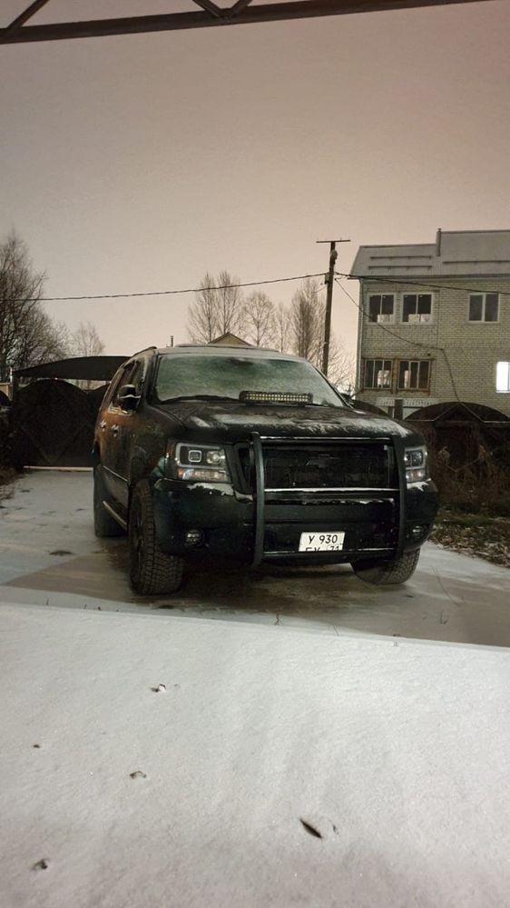 Кенгурятник push bar на Tahoe suburban avalanche