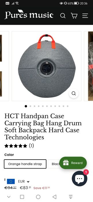 Geanta transport handpan case steel tongue drum, hang, drum, toba otel