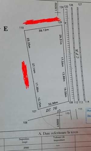 Teren INTRAVILAN 2900 mp BUNESTI, jud. CLUJ negociabil! POS. PARCELARE