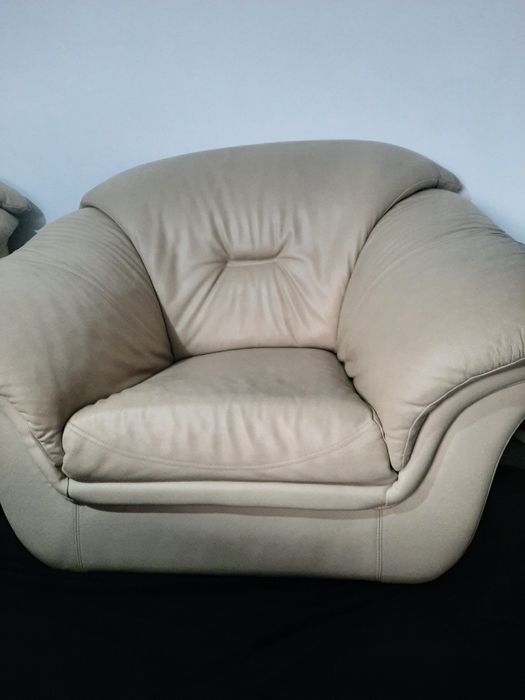 Fotolii piele (două bucăți) mobexpert
