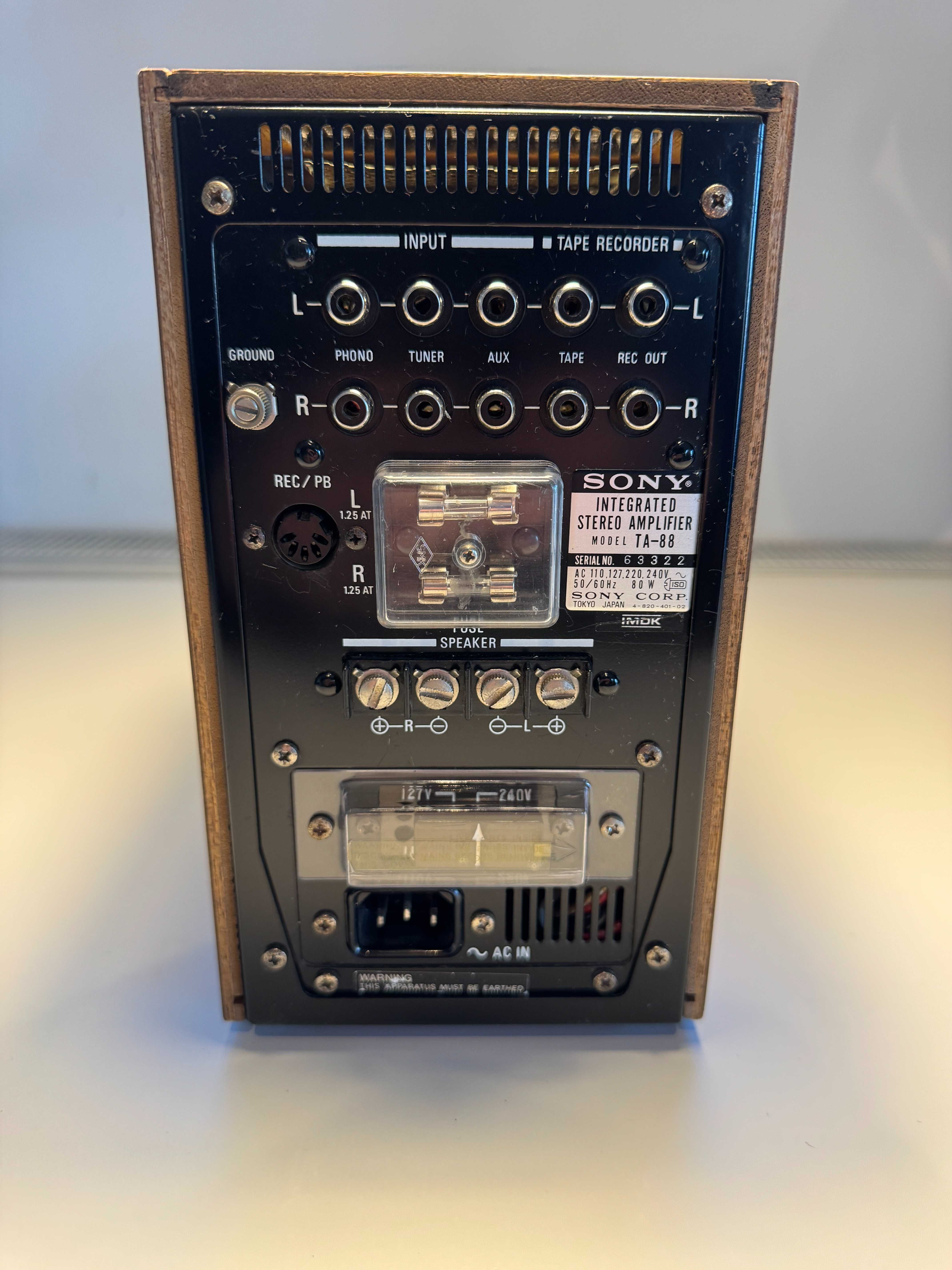 SONY TA-88 Integrated Stereo Amplifier & ST-88 Stereo AM/FM Tuner