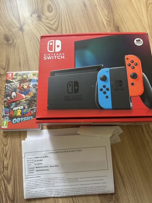 Nintendo Switch + игра Super Mario – 450 лв.