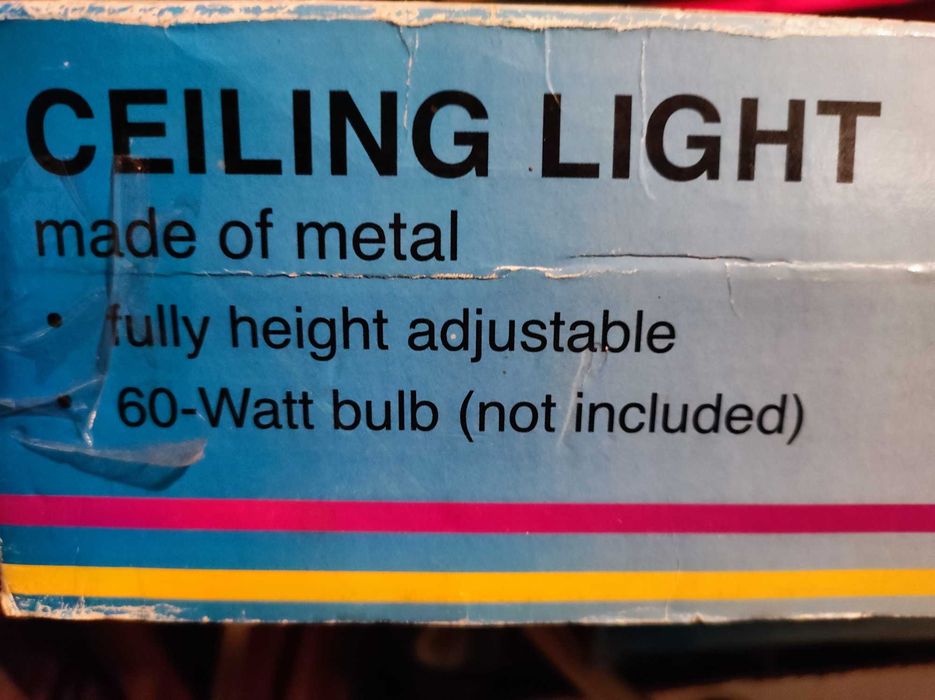 Лампа таванна-немска-с безстепенно регулиране на височината