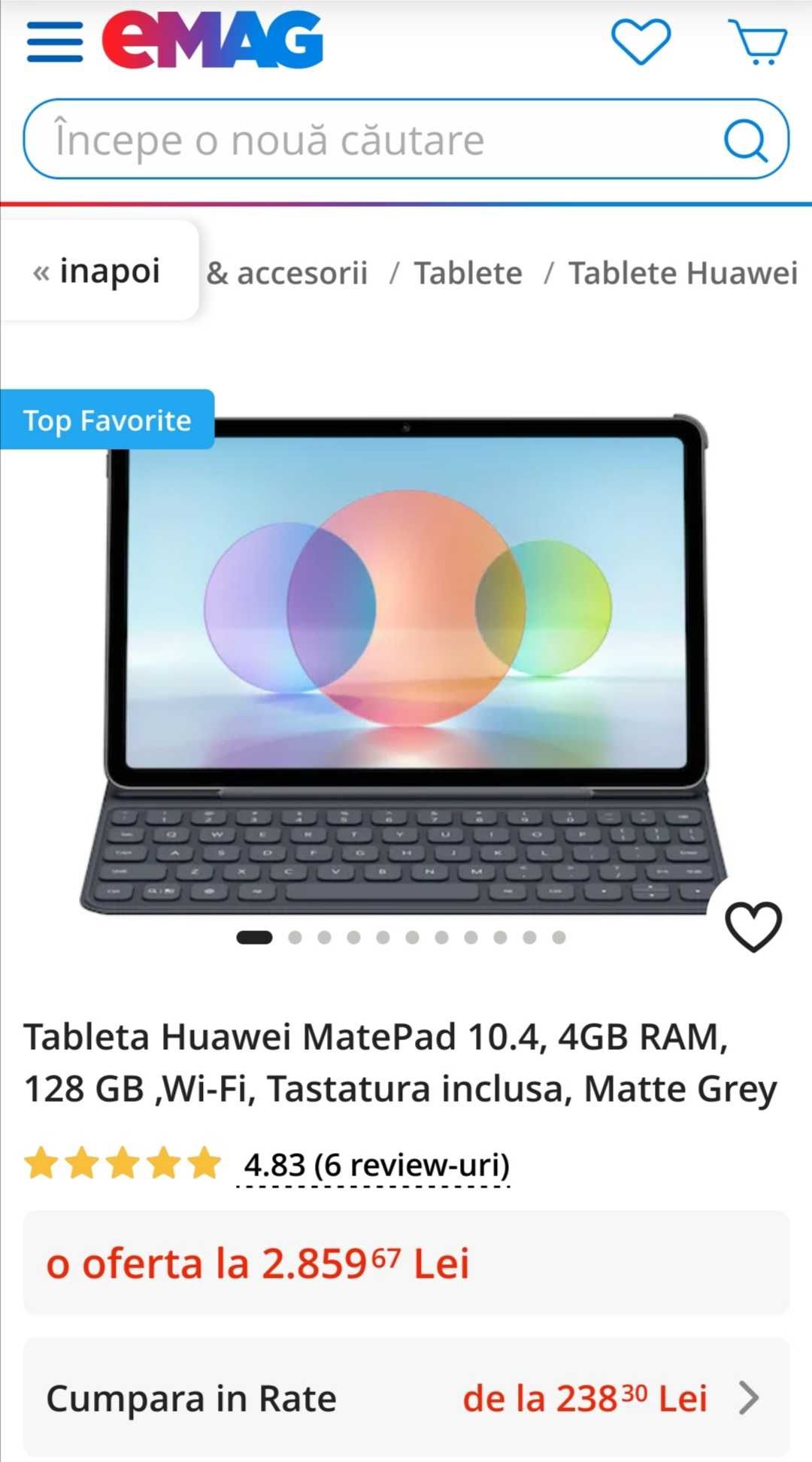 HUAWEI MatePad 2022, 10.4" tastatura inclusa-inca in garantie