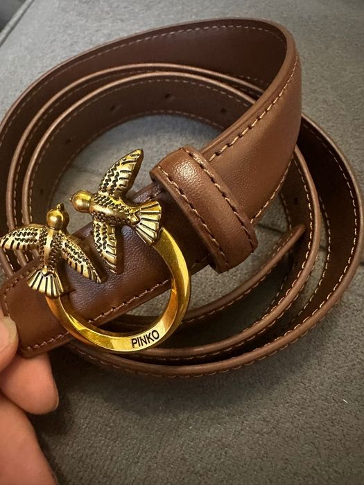 Curea din piele naturala Pinko