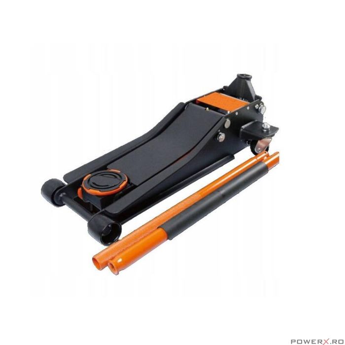 Cric hidraulic tip crocodil 3.5 tone, cu roti, 75-505 mm, 2 cilindrii,