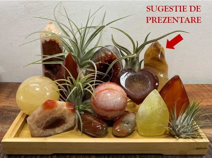 Cristale/Minerale - Cuart Hematoid Galben - sculptura