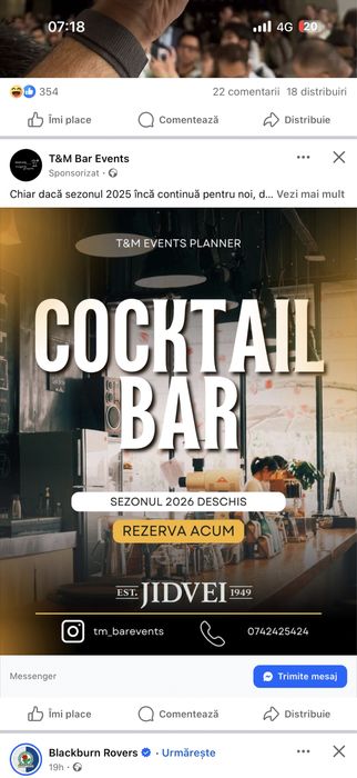Cocktail Bar Evenimente