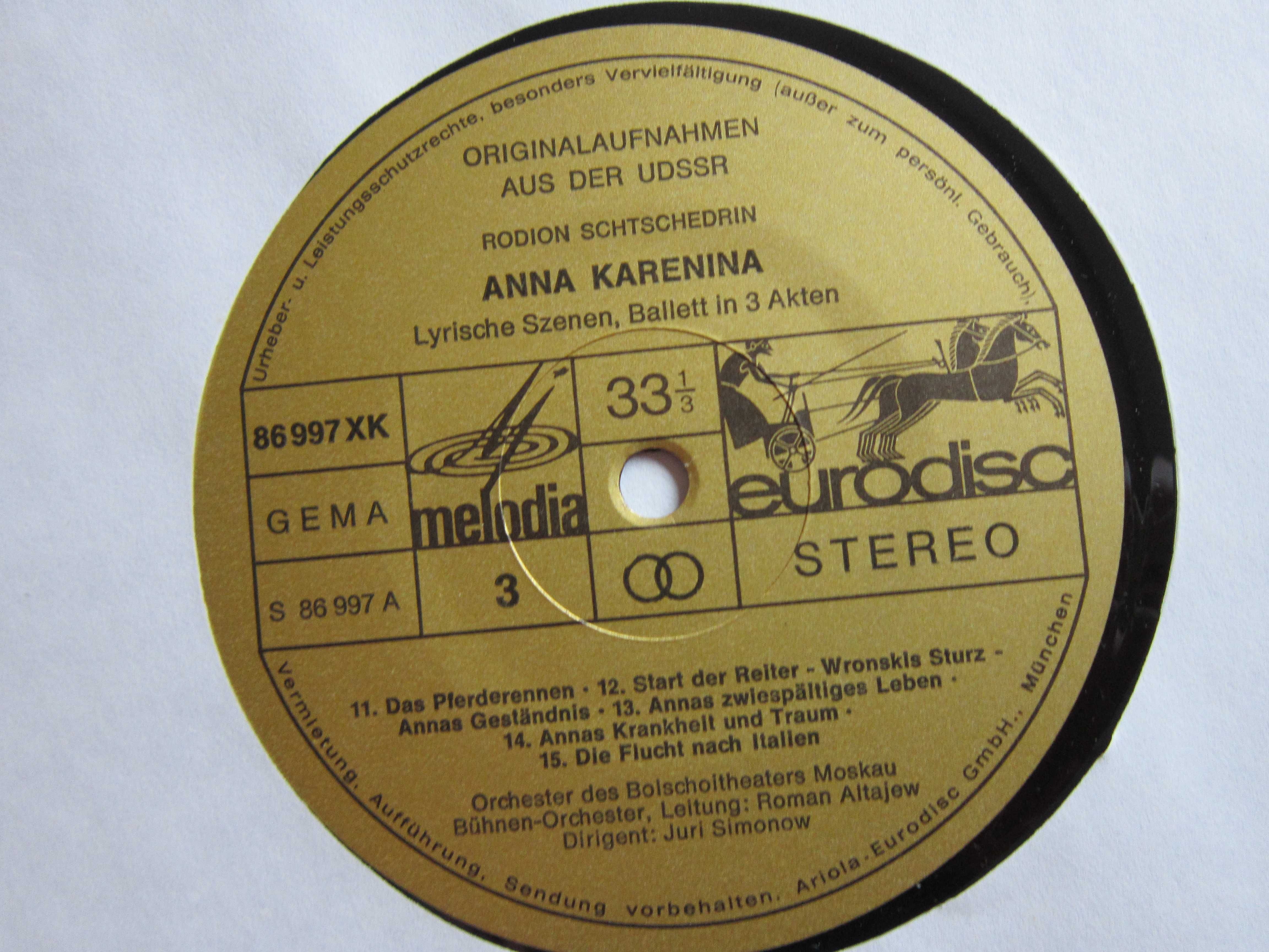 vinil Anna Karenina-Rodion Schtschedrin,Juri Simonow