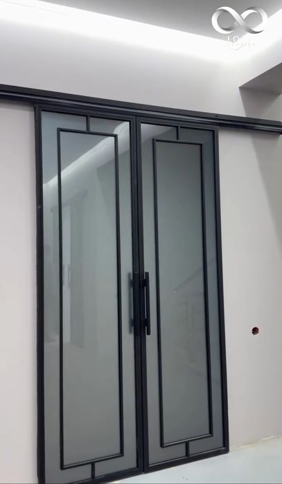 Двери лофт перегародки и распашные дверь.Окна.Oyna va temir eshiklar.