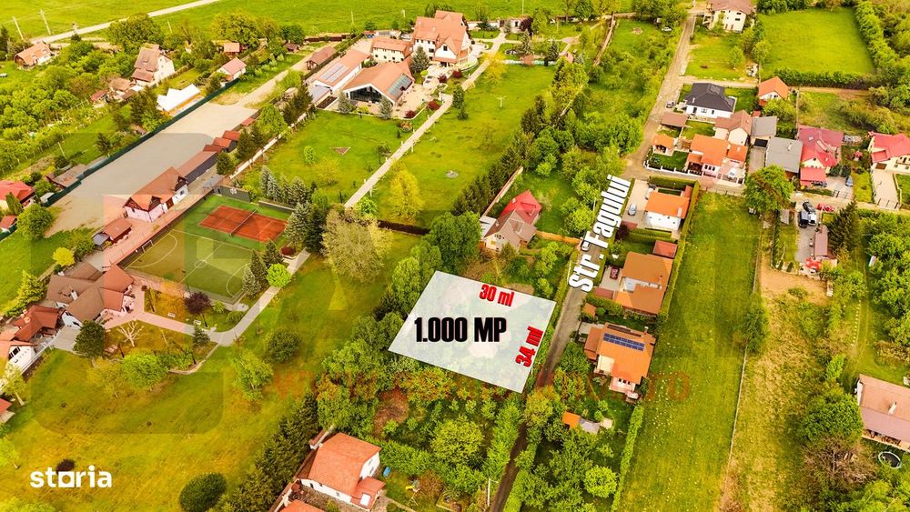 Teren 1.000 mp pentru Curti Constructii, Utilitati in Tocile |SkyVideo